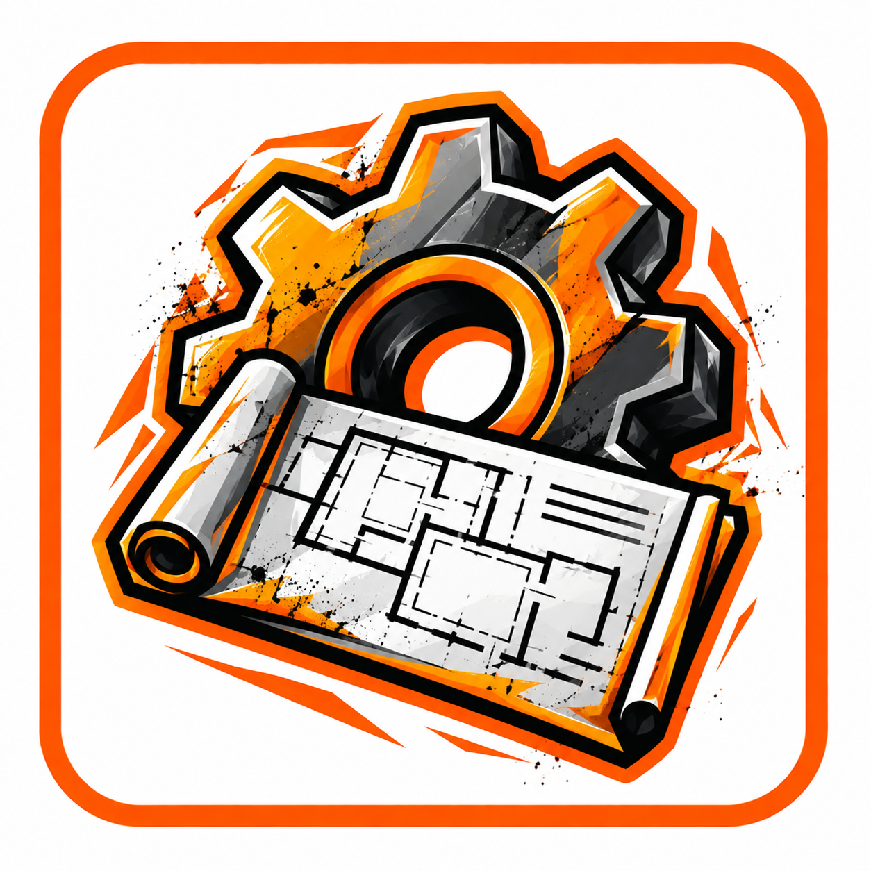 Blueprint and gear